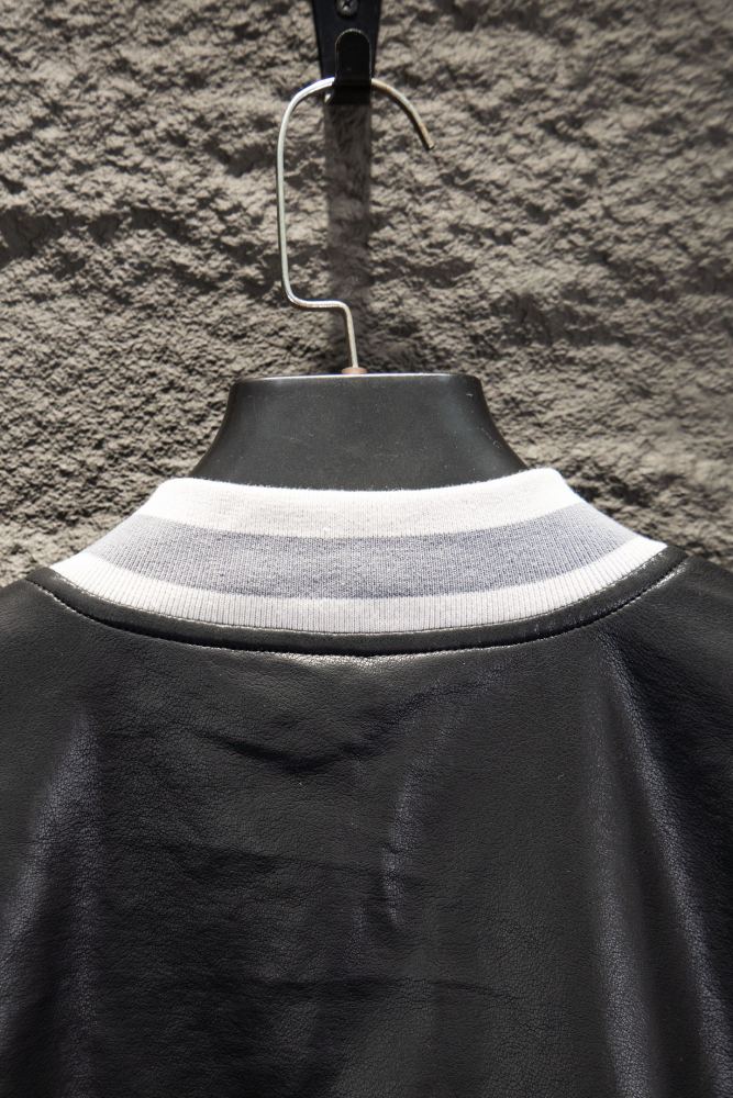 Balenciag@ 26SS Manchester Embroidered Leather Jacket