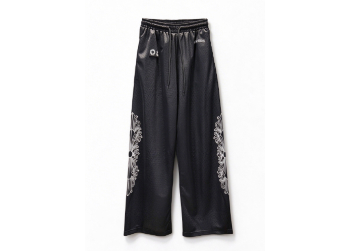 Chrome Hearts Limited Edition Graphic Mesh Wide Leg Pants
