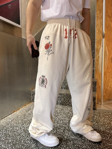 Balenciag@ 26SS Tattoo Print Sweatpants