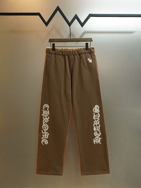 Chrome Hearts Embroidered Casual Straight-Leg Pants