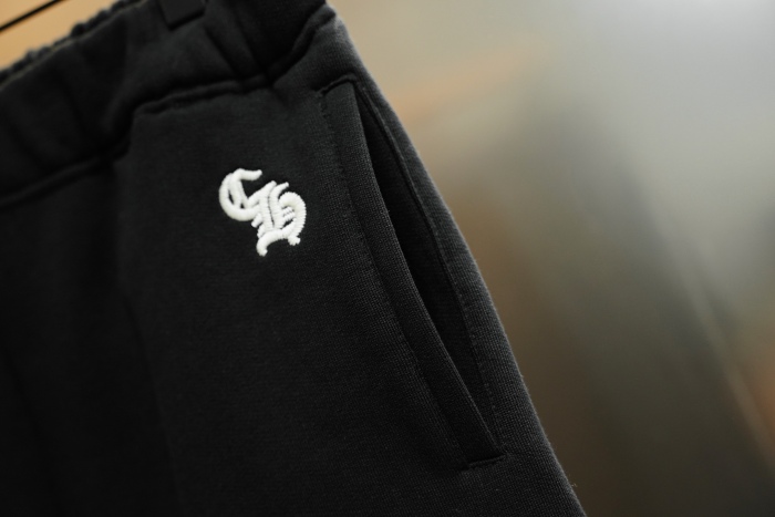 Chrome Hearts Embroidered Casual Straight-Leg Pants