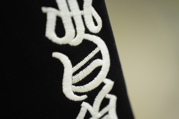Chrome Hearts Embroidered Casual Straight-Leg Pants