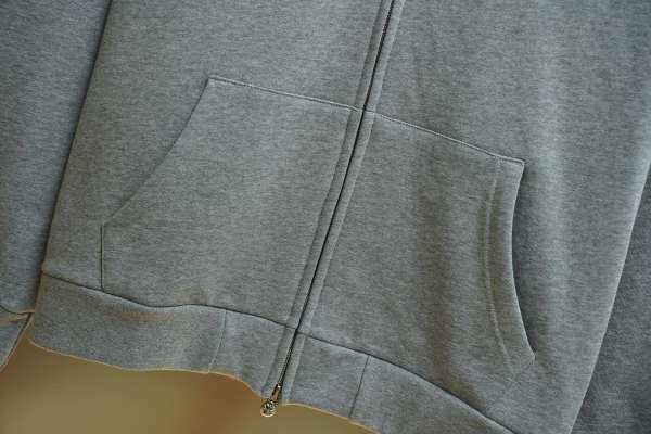 Chrome Hearts Cross Leather Patch Zip Hoodie