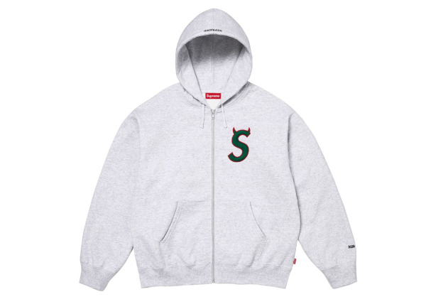 Supreme Devil S Logo Zip Up Hoodie s26