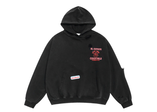 Paly Hollywood Hip-Hop Graffiti Letter Rhinestone Hoodie