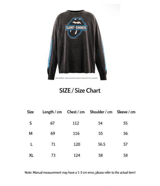 SAINT Mxxxxxx x The Rolling Stones Washed Long-Sleeve T-Shirt
