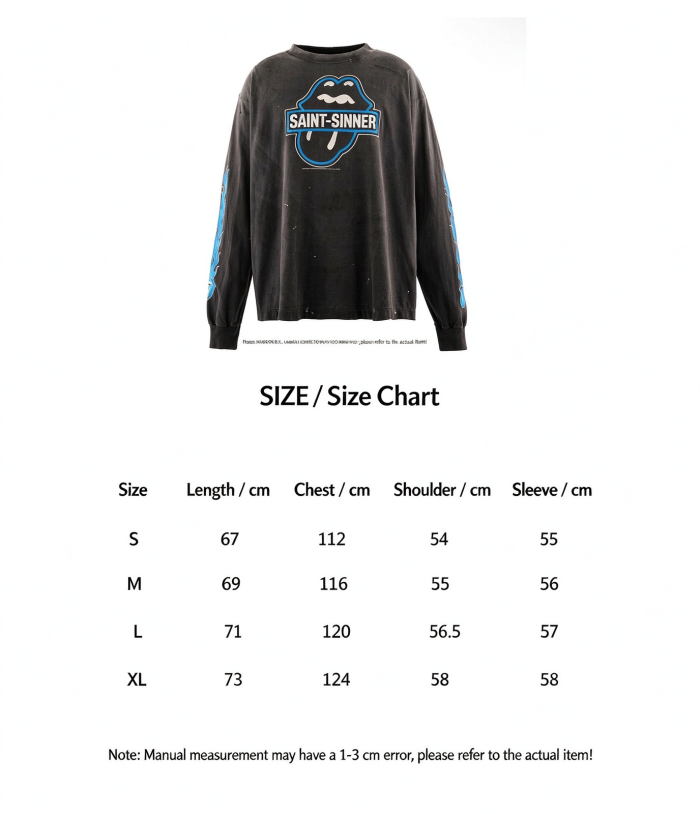 SAINT Mxxxxxx x The Rolling Stones Washed Long-Sleeve T-Shirt