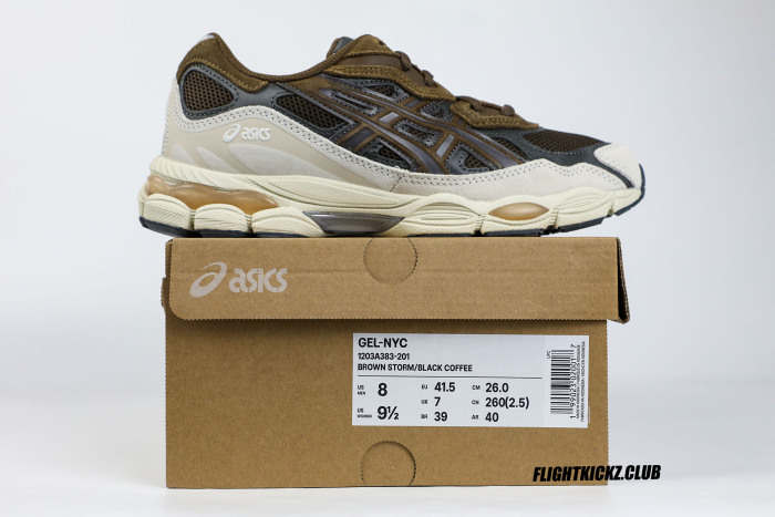 ASICS Gel-NYC Brown Storm Black Coffee