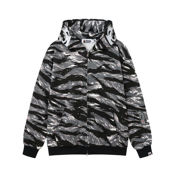 BAPE Tiger Camo Shark Full Zip Hoodie