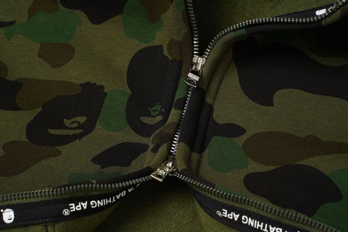 BAPE Classic Camo Shark (Double Hood) Full Zip Hoodie