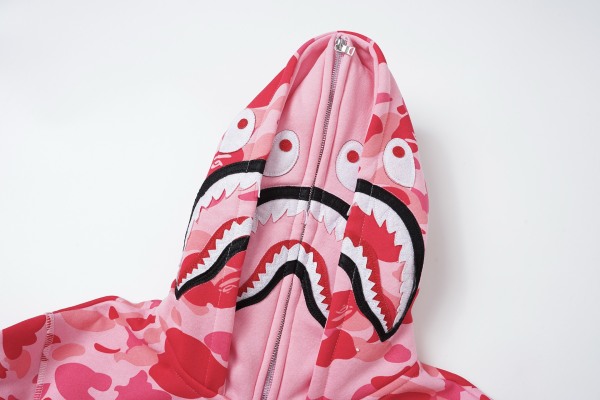 BAPE Classic Camo Shark (Double Hood) Full Zip Hoodie