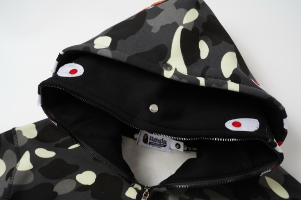 BAPE Classic Camo Shark (Double Hood) Full Zip Hoodie