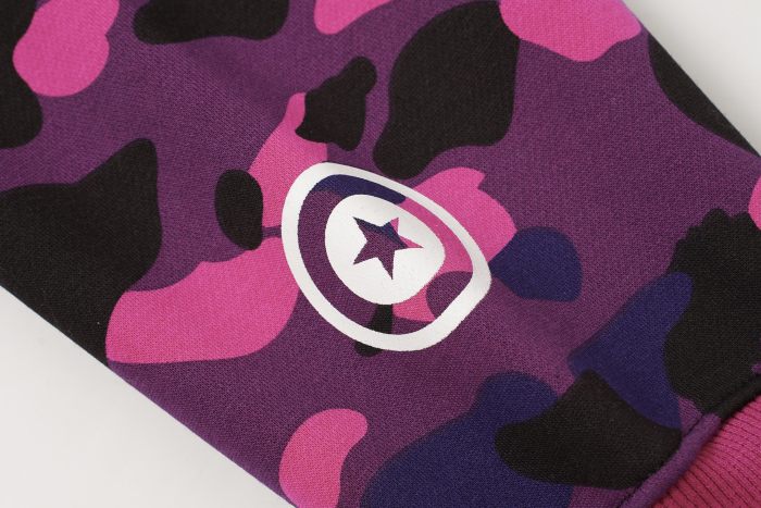 BAPE Classic Camo Shark (Double Hood) Full Zip Hoodie