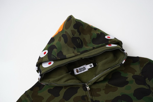BAPE Classic Camo Shark (Double Hood) Full Zip Hoodie
