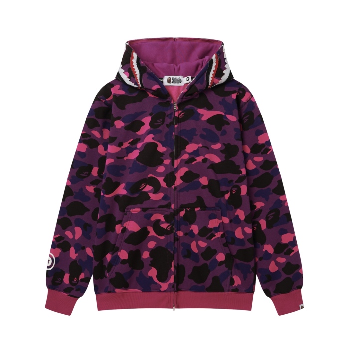 BAPE Classic Camo Shark Hoodie (Single Hood) Full Zip Hoodie