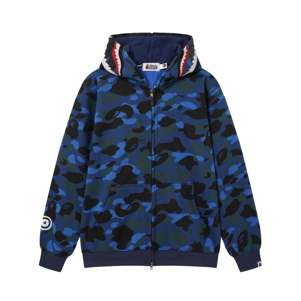 BAPE Classic Camo Shark Hoodie (Single Hood) Full Zip Hoodie