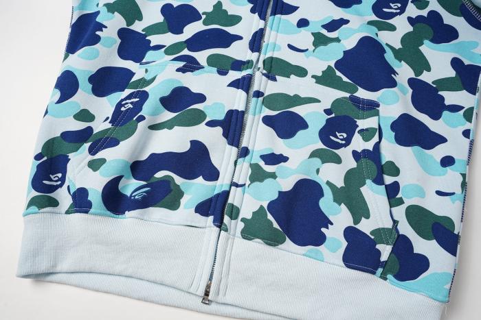 BAPE Classic Camo Shark Hoodie (Single Hood) Full Zip Hoodie