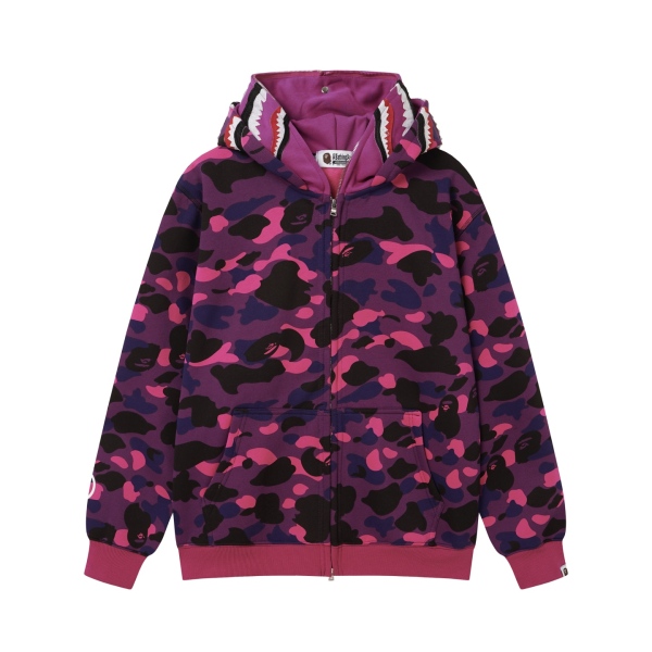 BAPE Classic Camo Shark (Double Hood) Full Zip Hoodie