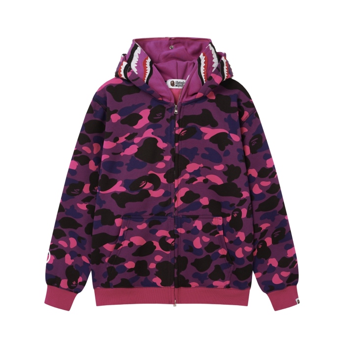 BAPE Classic Camo Shark (Double Hood) Full Zip Hoodie