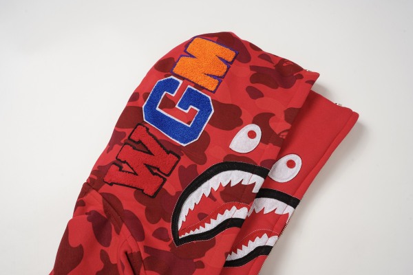 BAPE Classic Camo Shark (Double Hood) Full Zip Hoodie