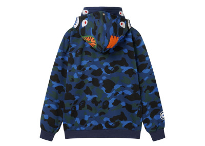 BAPE Classic Camo Shark (Double Hood) Full Zip Hoodie