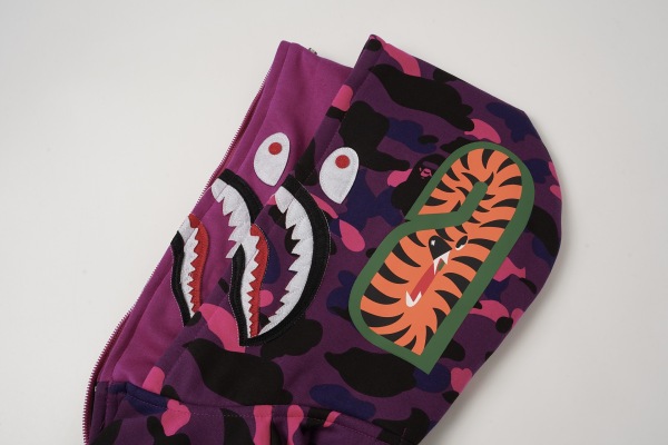 BAPE Classic Camo Shark (Double Hood) Full Zip Hoodie