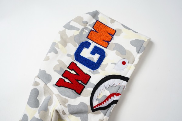 BAPE Classic Camo Shark Hoodie (Single Hood) Full Zip Hoodie