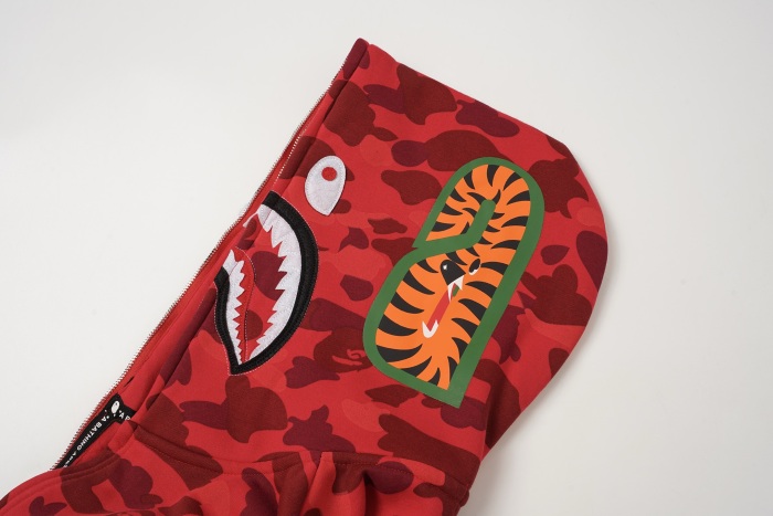BAPE Classic Camo Shark Hoodie (Single Hood) Full Zip Hoodie