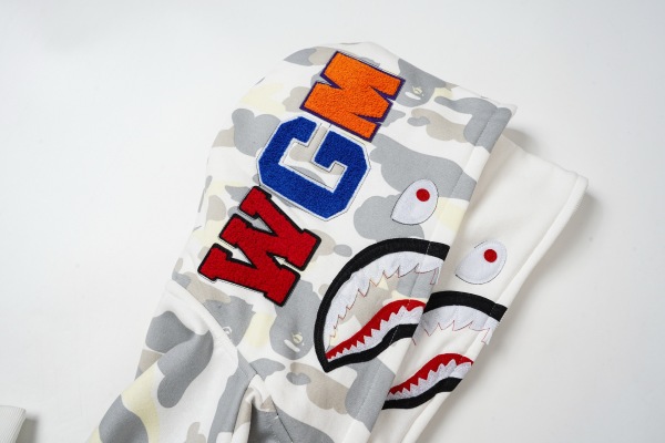 BAPE Classic Camo Shark (Double Hood) Full Zip Hoodie