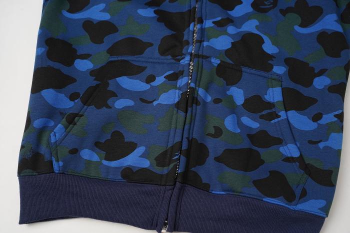 BAPE Classic Camo Shark (Double Hood) Full Zip Hoodie