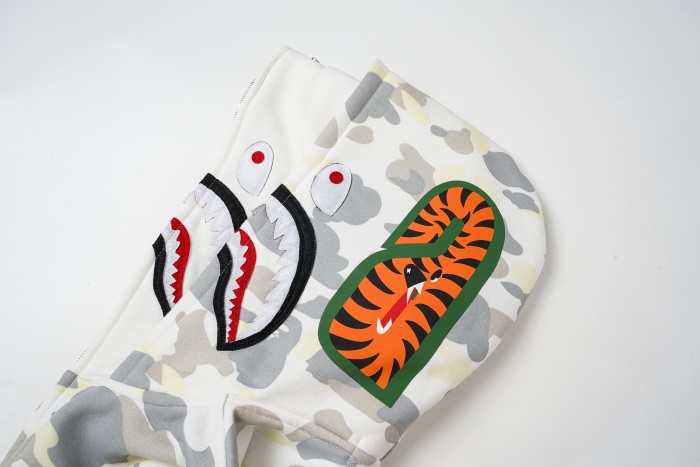 BAPE Classic Camo Shark (Double Hood) Full Zip Hoodie
