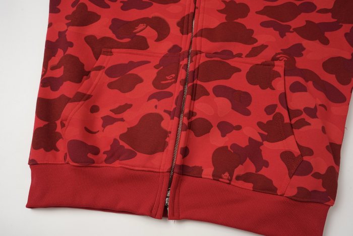 BAPE Classic Camo Shark Hoodie (Single Hood) Full Zip Hoodie
