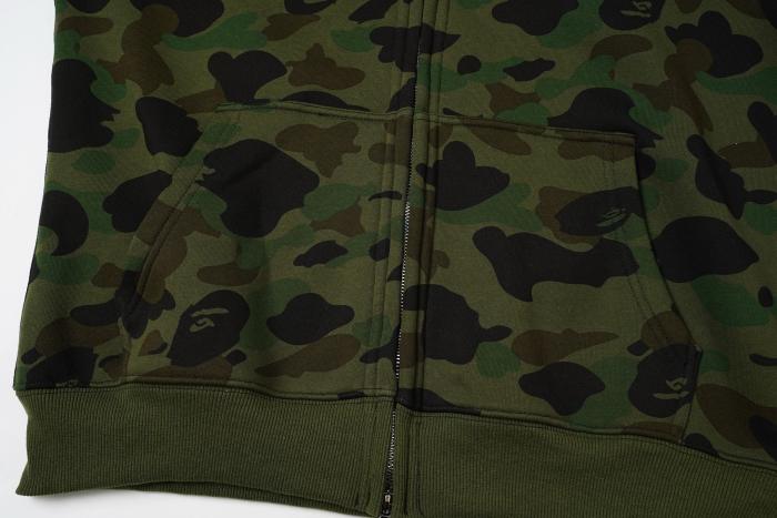 BAPE Classic Camo Shark (Double Hood) Full Zip Hoodie