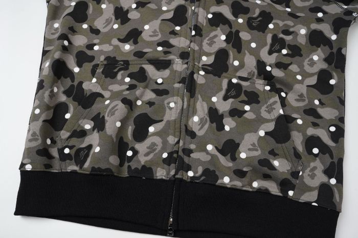 BAPE Polka dot Shark Full Zip Hoodie