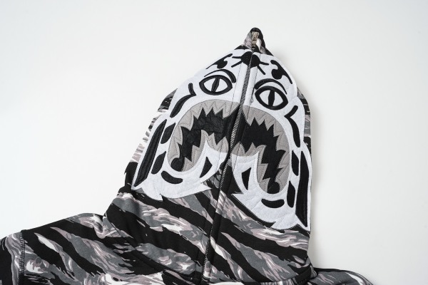 BAPE Tiger Camo Shark Full Zip Hoodie