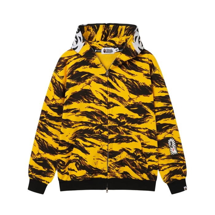BAPE Tiger Camo Shark Full Zip Hoodie