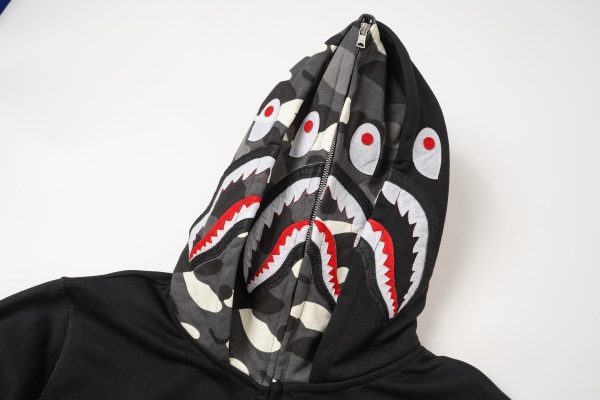 BAPE Classic Camo Shark Hoodie (Double Hood)