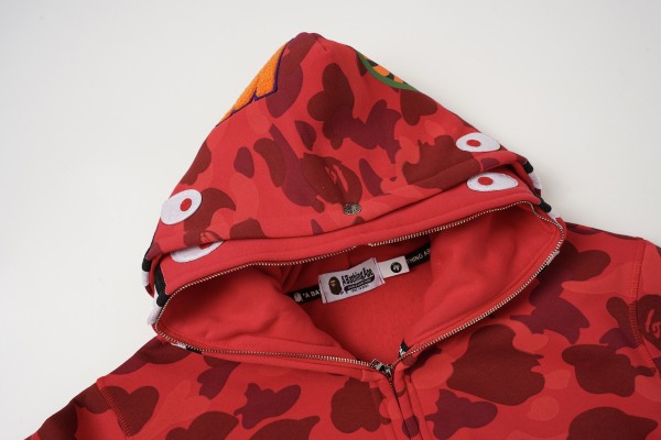 BAPE Classic Camo Shark (Double Hood) Full Zip Hoodie