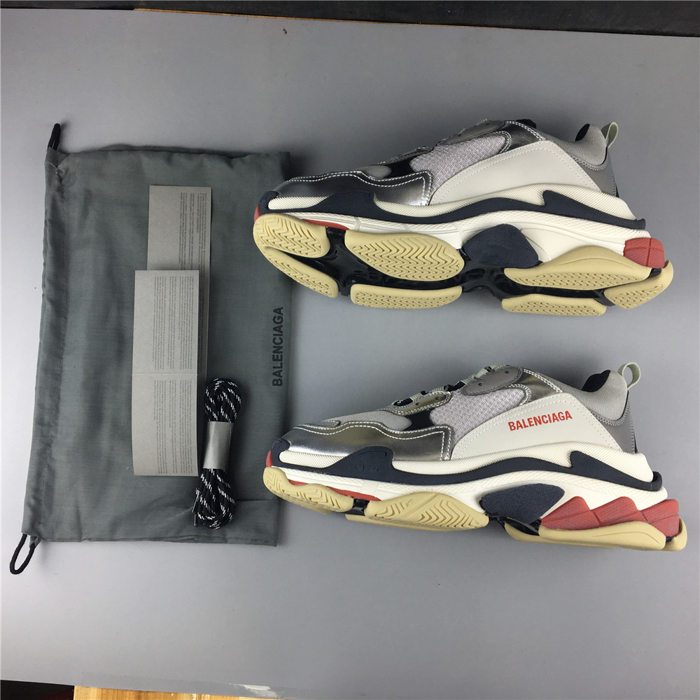 triple s silver red