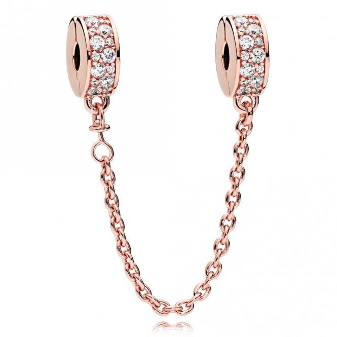 Pandora Dangling Crown O Safety Chain 