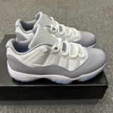 Air Jordan 11 Retro Low Cement Grey Style:AV2187-140/528896-140