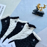 Chanel 2023 embroidery short pile socks