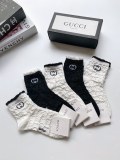 Gucci Double G letter relief pattern in stockings