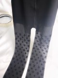 Louis Vuitton classic velvet aging letters stockings