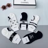 Chanel classic short boat socks