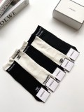 Chanel classic letter logo cotton air -conditioning socks in stockings