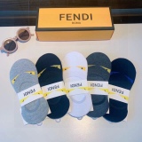Fendi letter double F boat socks