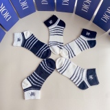 Dior embroidery classic short and medium and medium pile socks