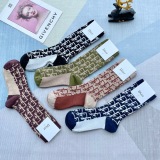Dior 2023 Classic Mid -length pile socks