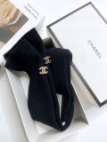 Chanel classic letter logo cotton cotton long hose socks